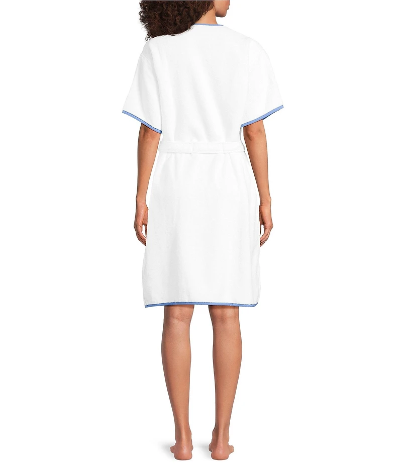 Weezie Signature Short Sleeve Organic Cotton Short Terry Robe