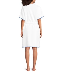 Weezie Signature Short Sleeve Organic Cotton Short Terry Robe