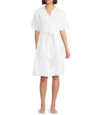 Weezie Signature Short Sleeve Organic Cotton Short Terry Robe