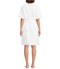 Weezie Signature Short Sleeve Organic Cotton Short Terry Robe