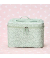 Weezie Matcha Block Print Patterned Vanity Case