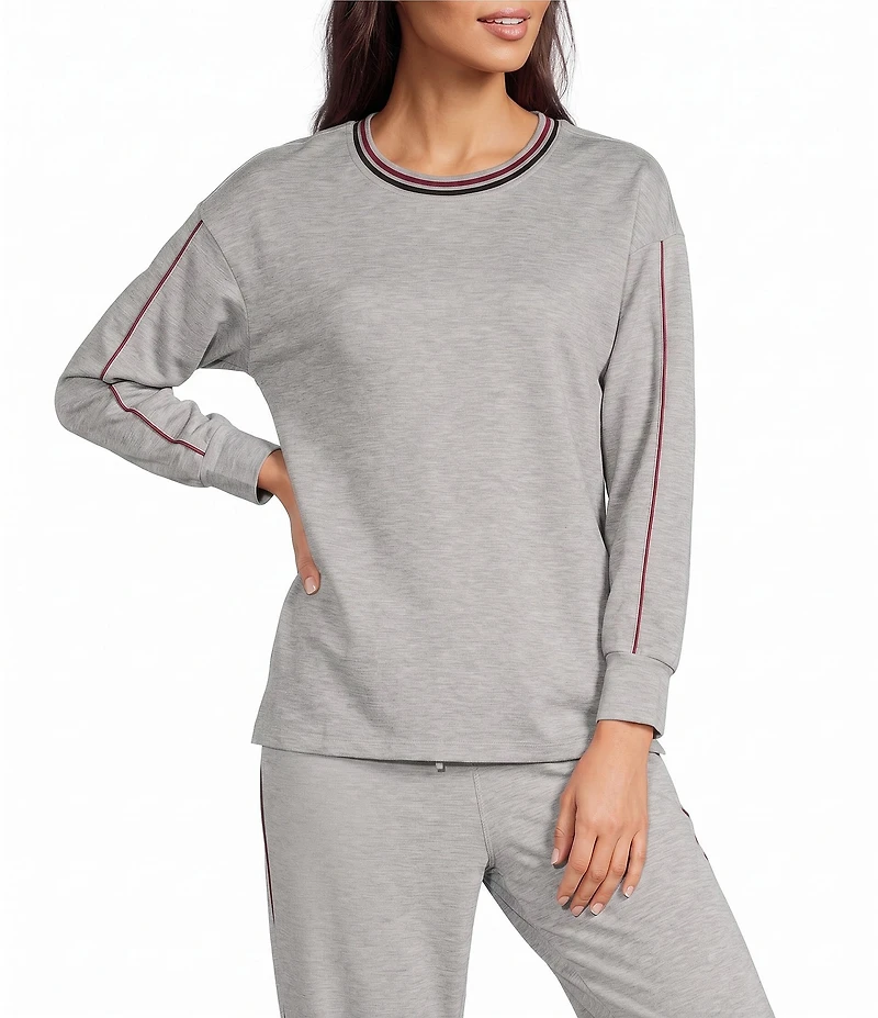 Westbound 3/4 Sleeve Crew Neck Knit Coordinating Top
