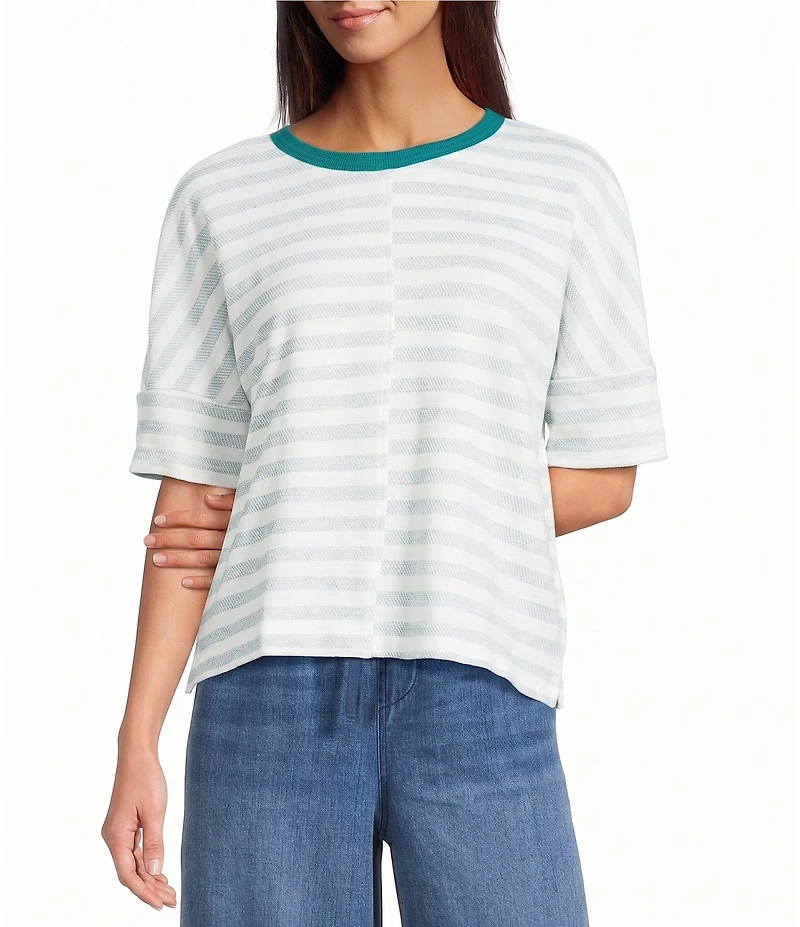 Westbound 3/4 Sleeve Crew Neck Top