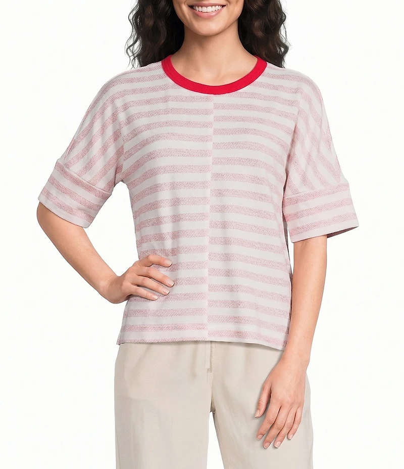 Westbound 3/4 Sleeve Crew Neck Top