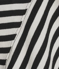 Westbound Striped 3/4 Sleeve Wide Neck Top