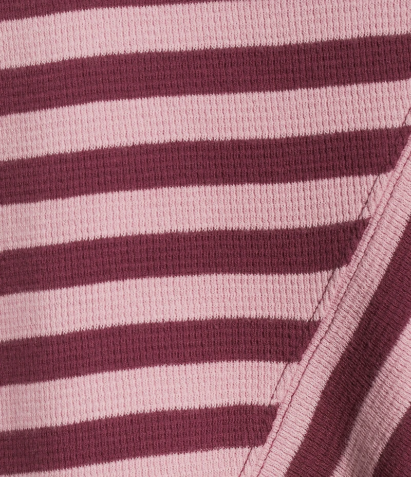 Westbound Striped 3/4 Sleeve Wide Neck Top