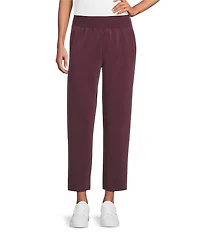 Westbound ULTRA LUXE Athleisure Coordinating Cropped Lounge Straight Leg Pull On Pants