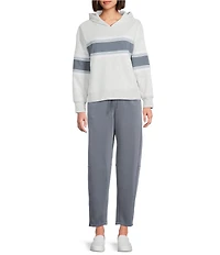 Westbound ULTRA LUXE Athleisure Coordinating Knit Long Sleeve Colorblock Hoodie