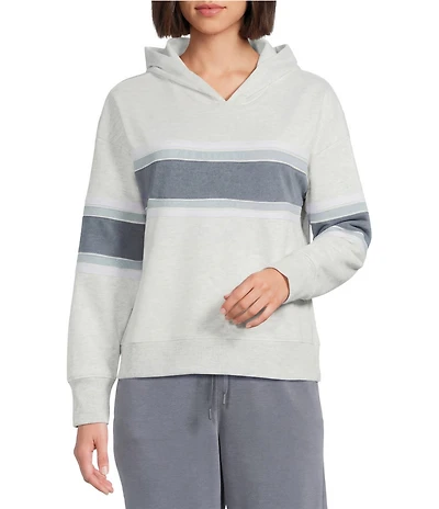 Westbound ULTRA LUXE Athleisure Coordinating Knit Long Sleeve Colorblock Hoodie