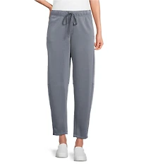 Westbound Athleisure Scuba Barrel Leg Drawstring Pants