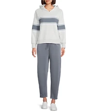 Westbound Athleisure Scuba Barrel Leg Drawstring Pants