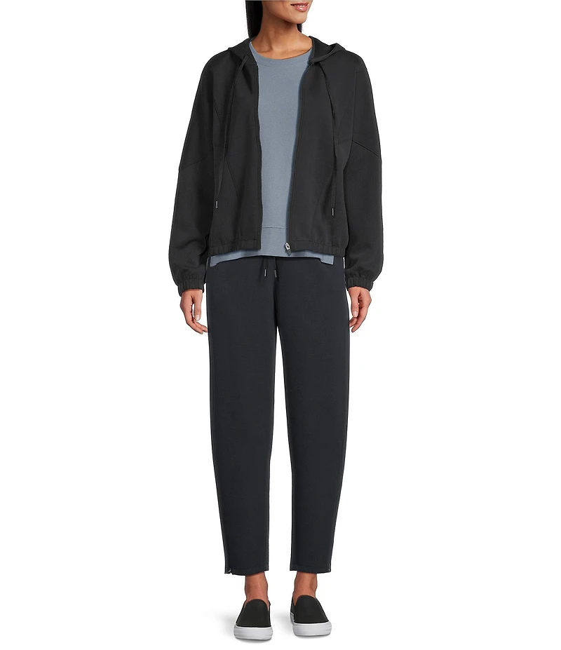 Westbound Athleisure Scuba Barrel Leg Drawstring Pants