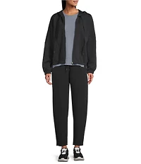 Westbound ULTRA LUXE Athleisure Coordinating Scuba Barrel Leg Drawstring Pants