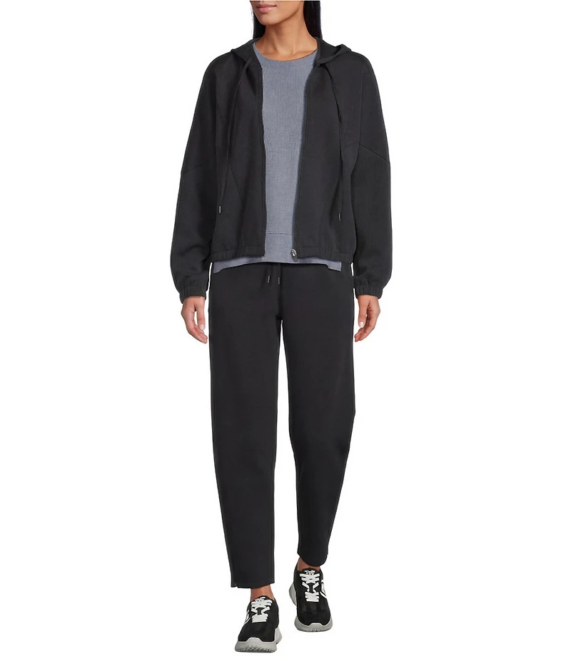 Westbound ULTRA LUXE Athleisure Coordinating Scuba Barrel Leg Drawstring Pants
