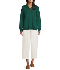 Westbound Belted Mid Rise Barrel Pants