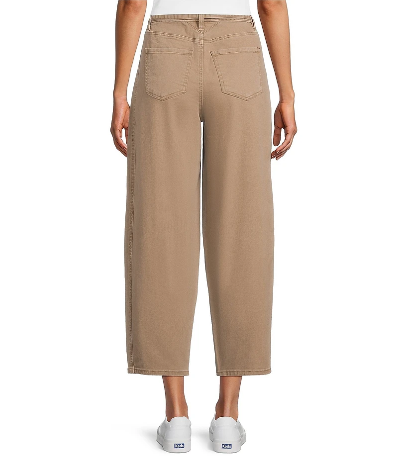 Westbound Belted Mid Rise Barrel Pants