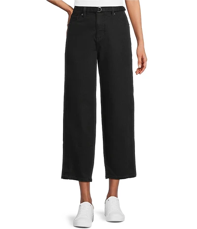 Westbound Belted Mid Rise Barrel Pants