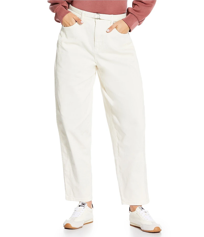 Westbound Belted Mid Rise Barrel Pants