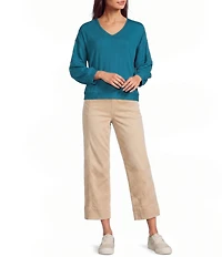 Westbound Bracelet Sleeve V-Neck Top