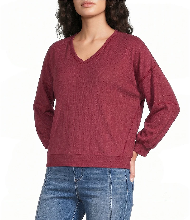 Westbound Bracelet Sleeve V-Neck Top