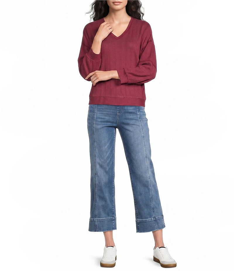 Westbound Bracelet Sleeve V-Neck Top