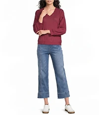 Westbound Bracelet Sleeve V-Neck Top