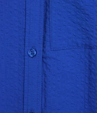 Westbound Button Front Y-Neck Short Sleeve Camp Top