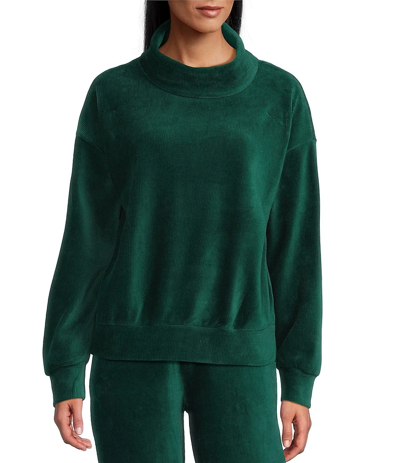 Westbound Coordinating Long Sleeve Funnel Neck Top