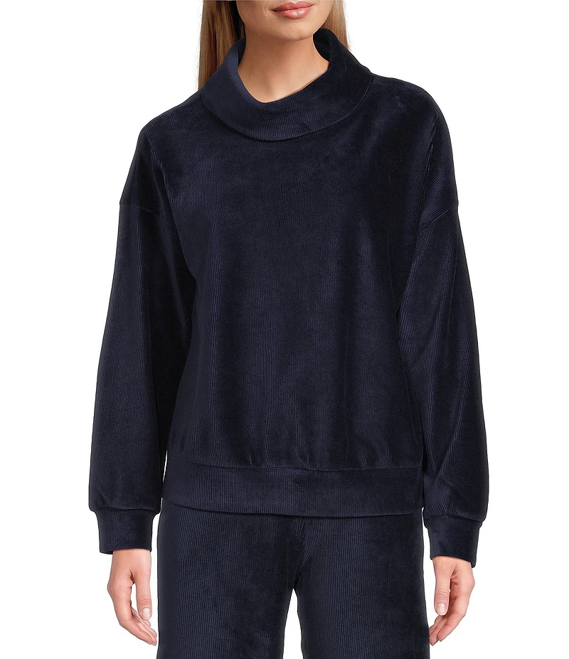 Westbound Coordinating Long Sleeve Funnel Neck Top