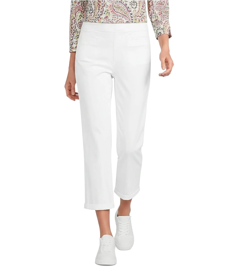 Westbound Cotton Blend High Rise Crop Pants