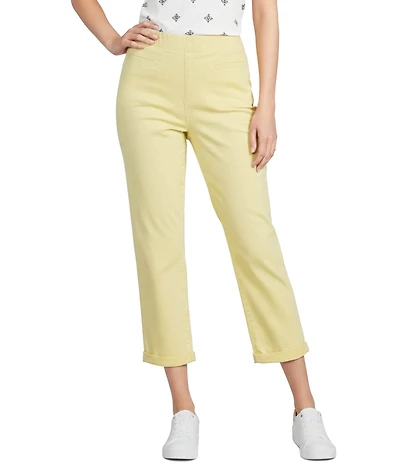 Westbound Cotton Blend High Rise Crop Pants