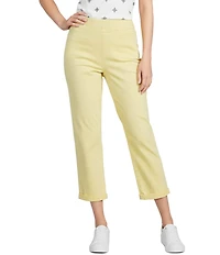 Westbound Cotton Blend High Rise Crop Pants