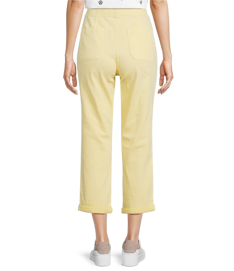 Westbound Cotton Blend High Rise Crop Pants