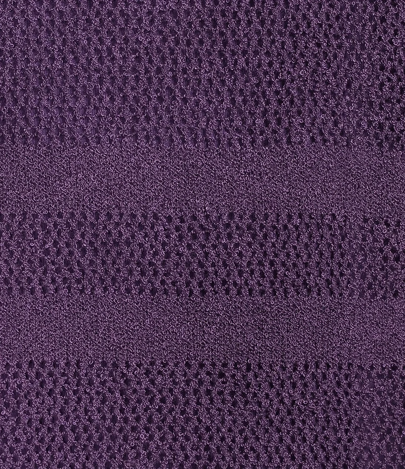 Westbound Crochet 3/4 Sleeve Crew Neck Ribbed Top