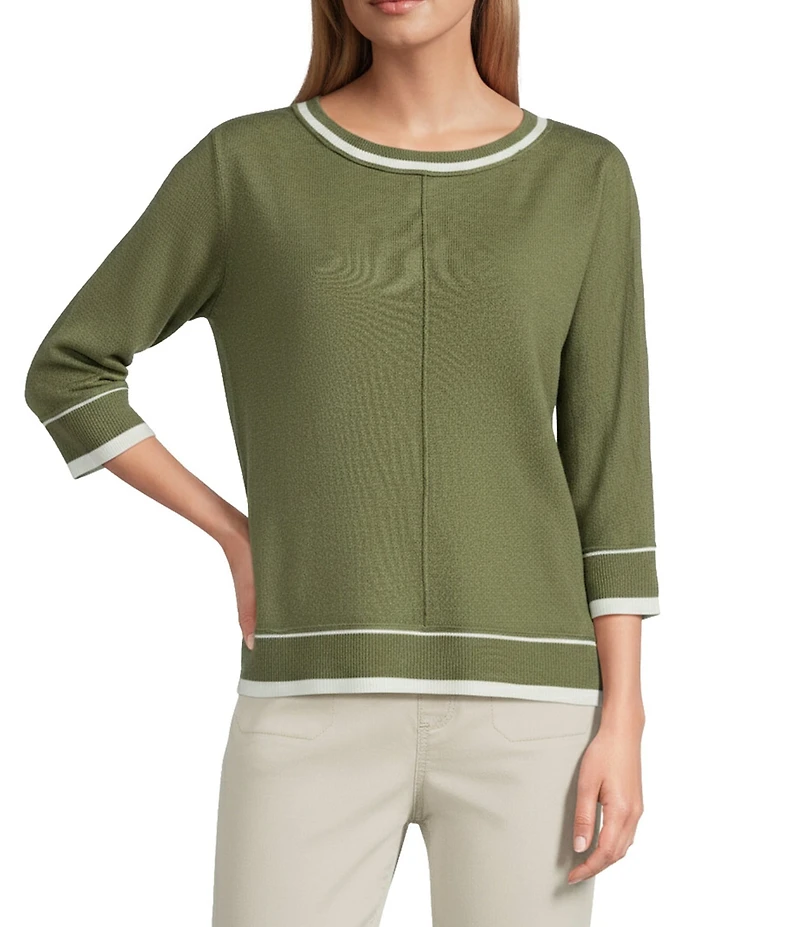 Westbound Heather Long Sleeve Crew Neck Sweater