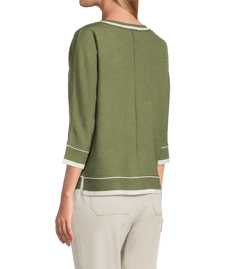 Westbound Heather Long Sleeve Crew Neck Sweater