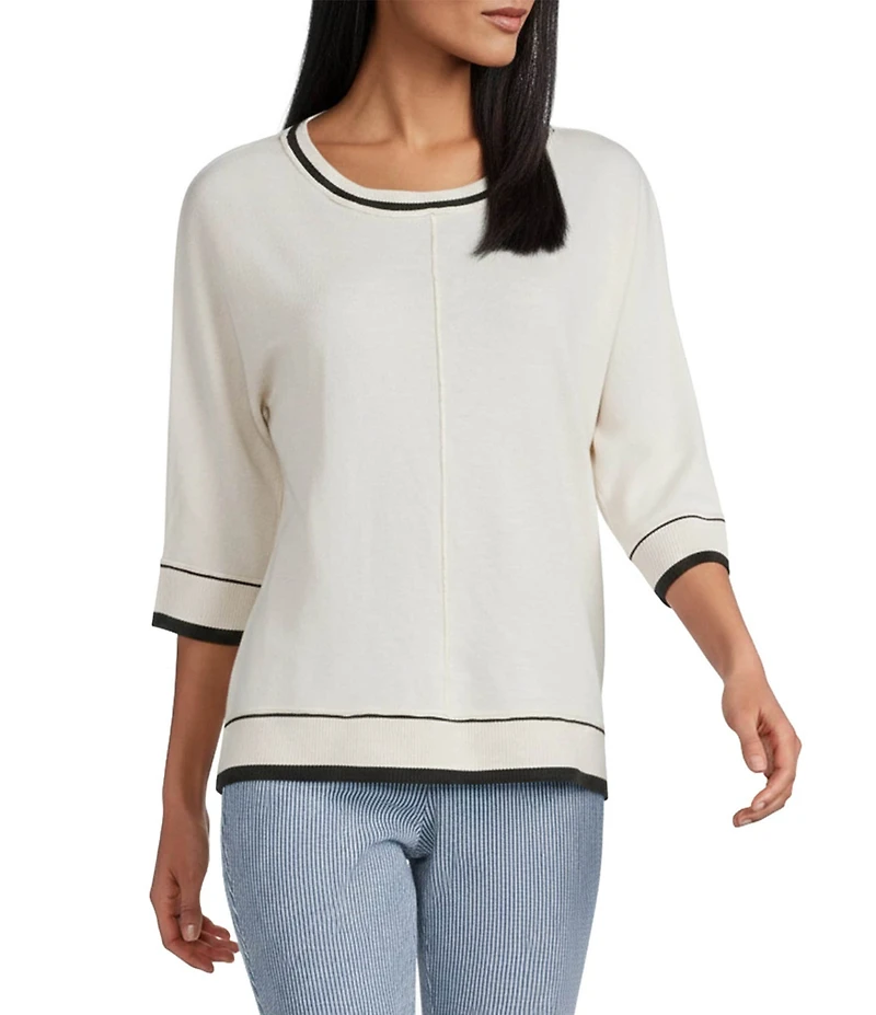 Westbound Heather Long Sleeve Crew Neck Sweater