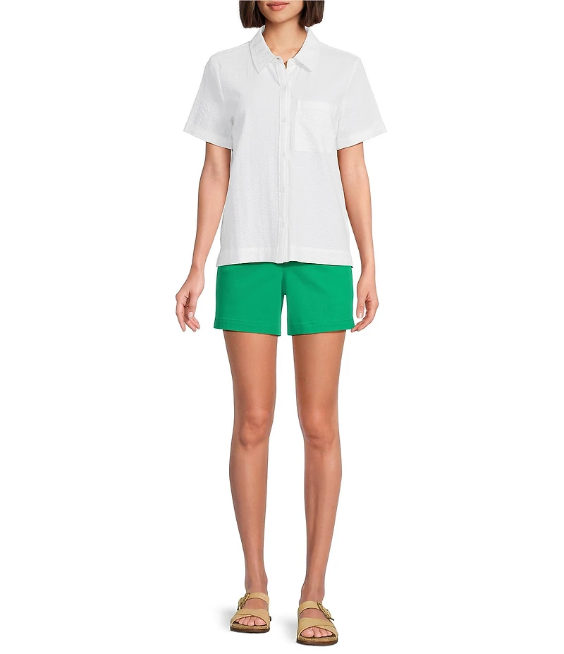 Westbound High Rise Flat Front Shorts