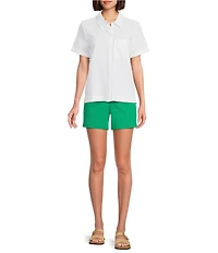 Westbound High Rise Flat Front Shorts