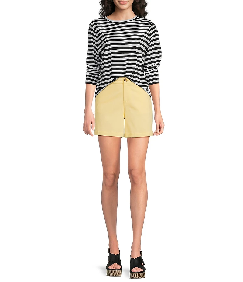 Westbound Perfect Outfit Picks High Rise Flat Front Shorts