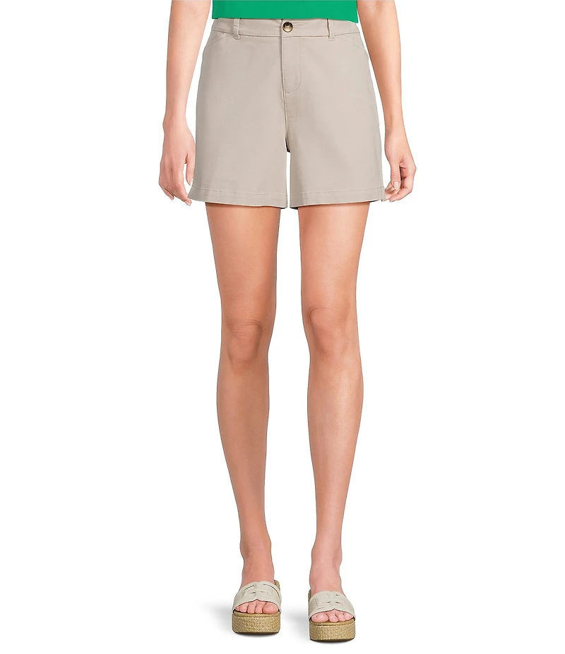 Westbound Perfect Outfit Picks High Rise Flat Front Shorts