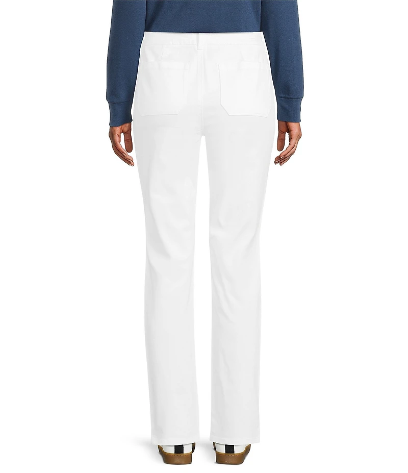 Westbound High Rise Patch Pocket Straight Leg Pull-On Pants