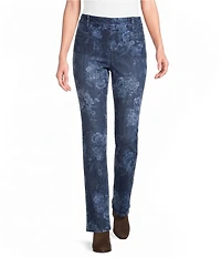 Westbound High Rise Patch Pocket Straight Leg Pull-On Pants