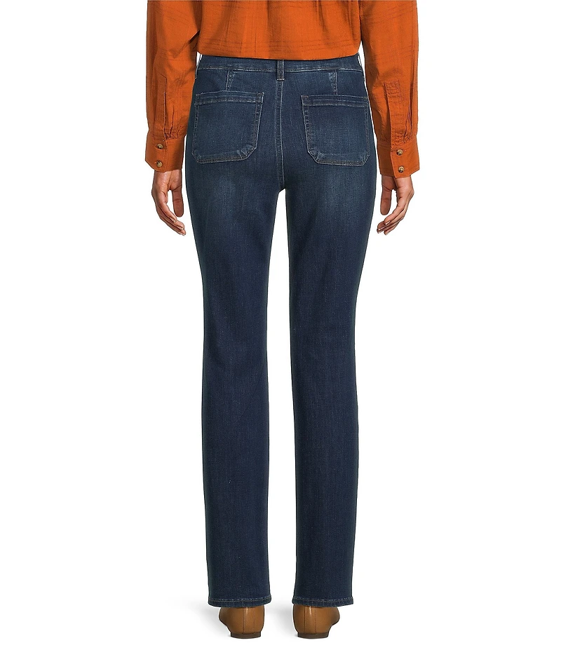 Westbound High Rise Patch Pocket Straight Leg Pull-On Pants