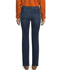Westbound High Rise Patch Pocket Straight Leg Pull-On Pants
