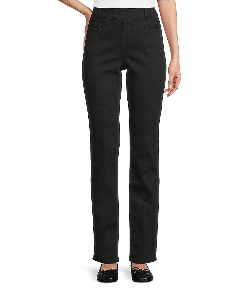 Westbound High Rise Patch Pocket Straight Leg Pull-On Pants