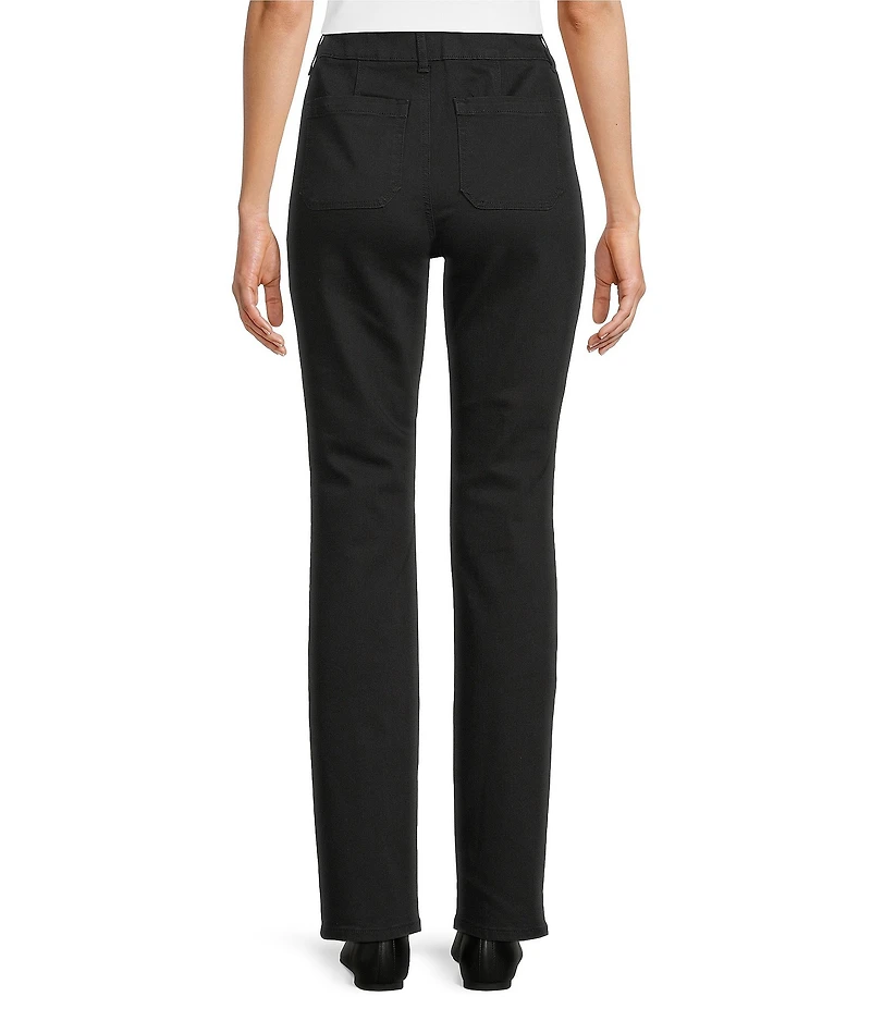 Westbound High Rise Patch Pocket Straight Leg Pull-On Pants