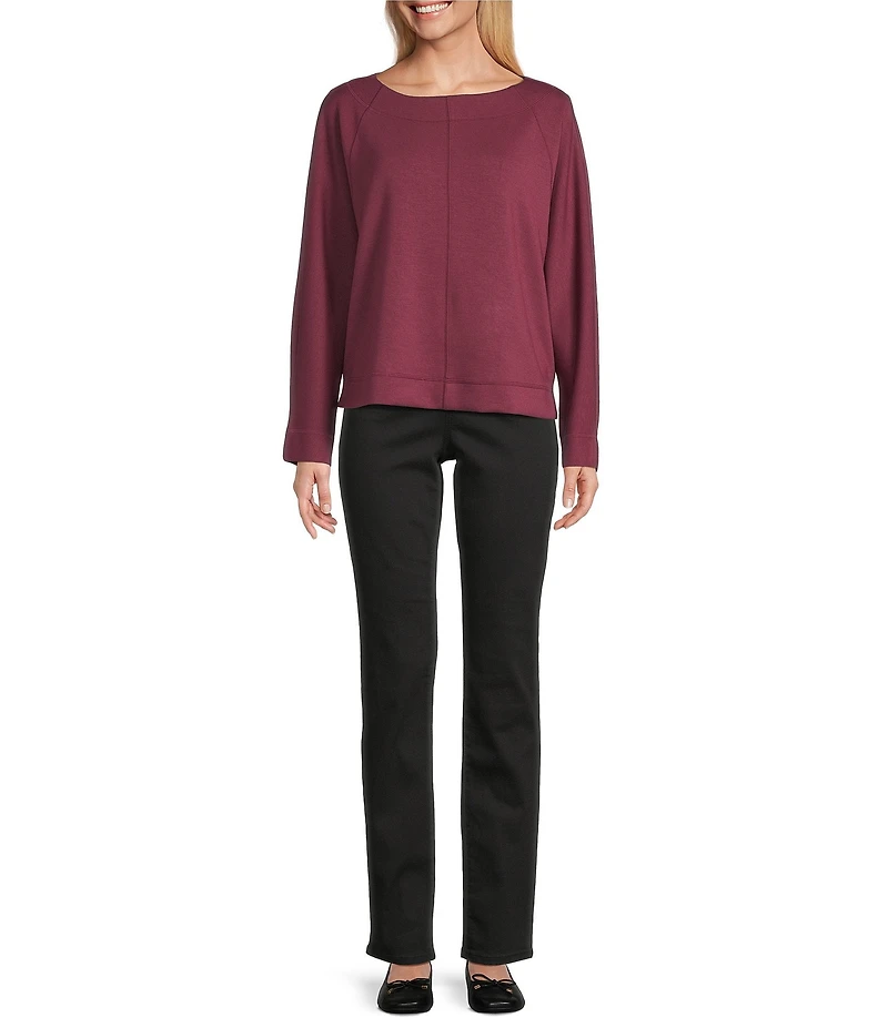 Westbound High Rise Patch Pocket Straight Leg Pull-On Pants