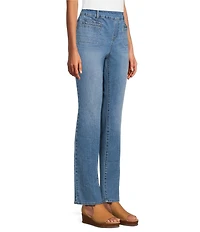 Westbound High Rise Patch Pocket Straight Leg Pull-On Pants