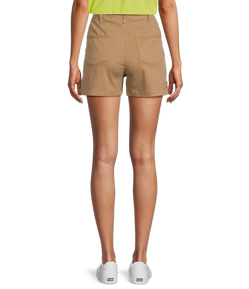 Westbound High Rise Utility Pocket Cuffed Shorts